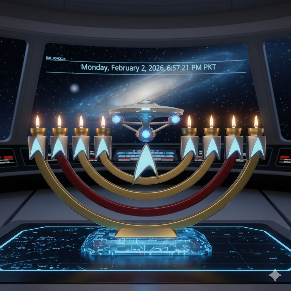 Star Trek Menorah Magic: Where Tradition Meets the Final Frontier
