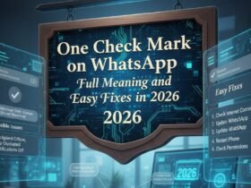 One Check Mark on WhatsApp