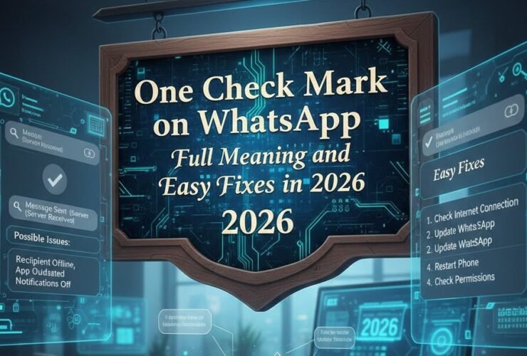 One Check Mark on WhatsApp